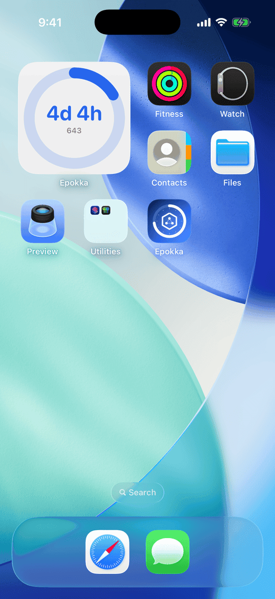 Home Screen widget (iOS)